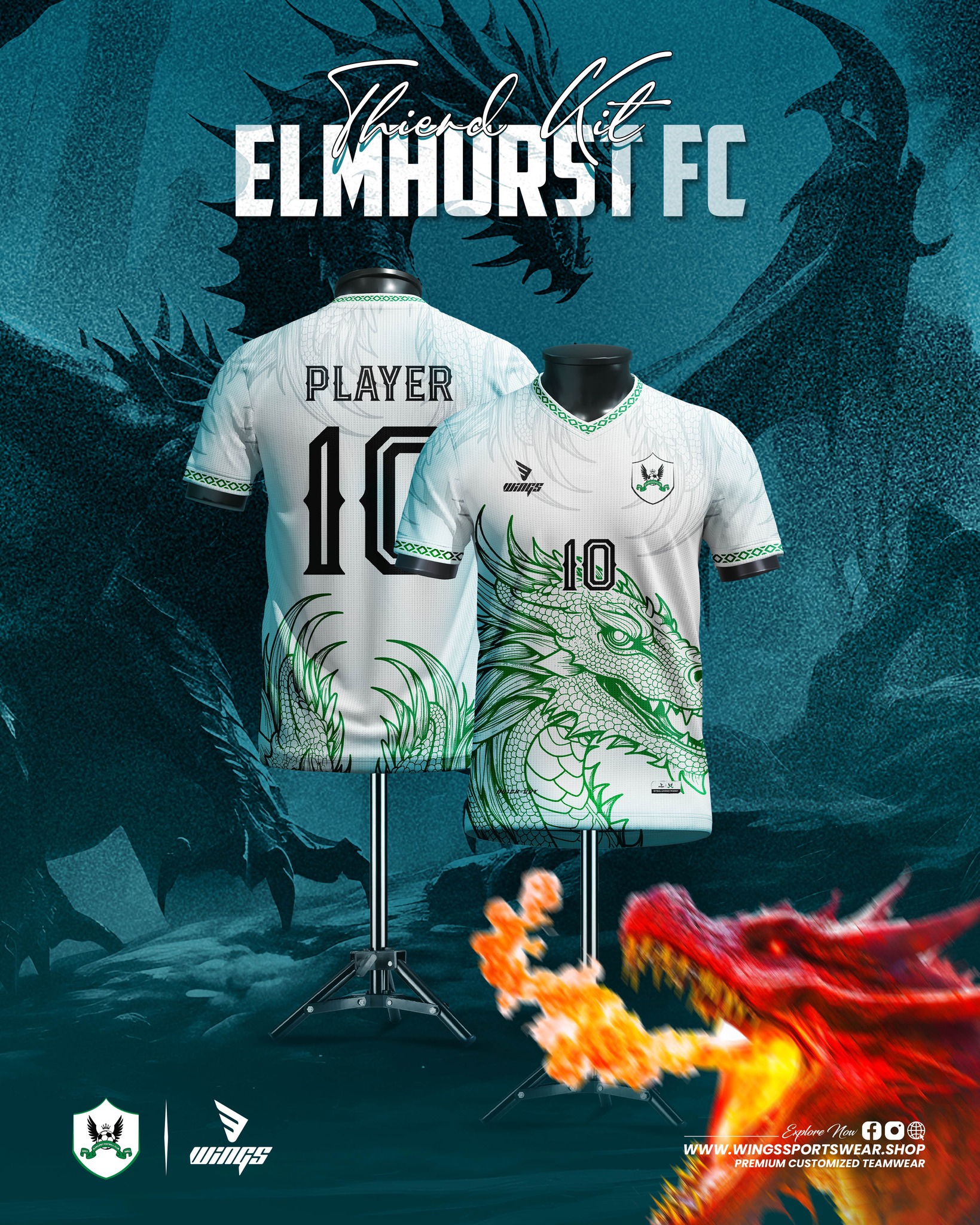 THIRD KIT 2024-25!! ELMHURST FC, UK