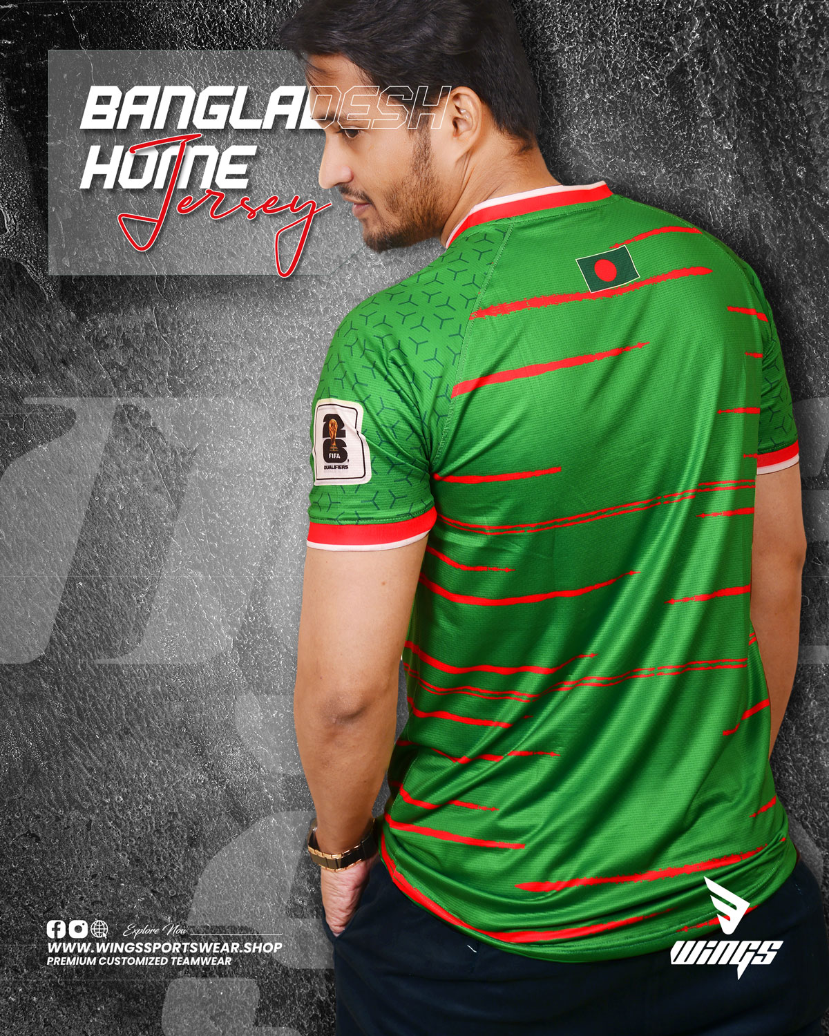 HOME JERSEY 2024-25!!
BANGLADESH NATIONAL FOOTBALL TEAM-4