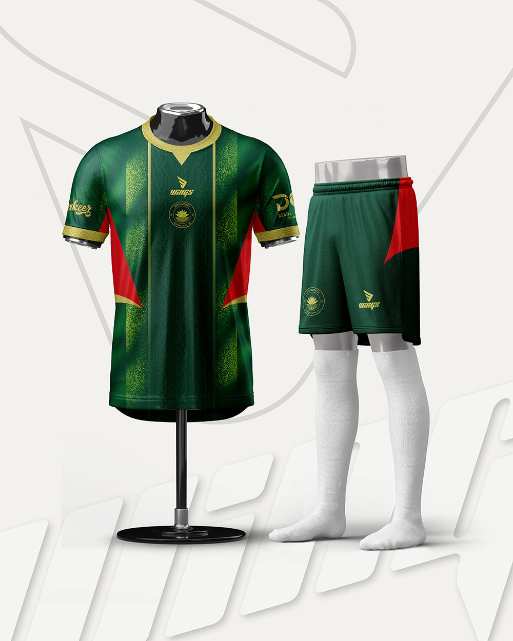 Jersey Design & Manufacturing for the Bangladesh Football Team, UK