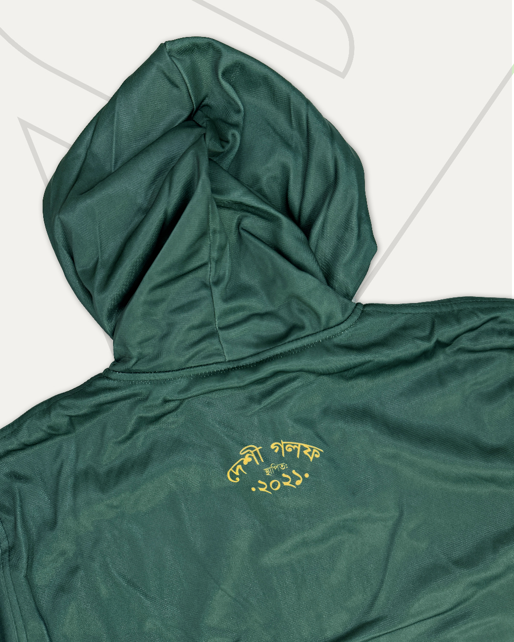Green Hoodie for Deshi Golf, UK Gallery Image 4