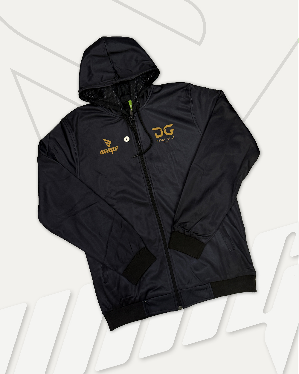 Black Hoodie for Deshi Golf, UK Gallery Image 2