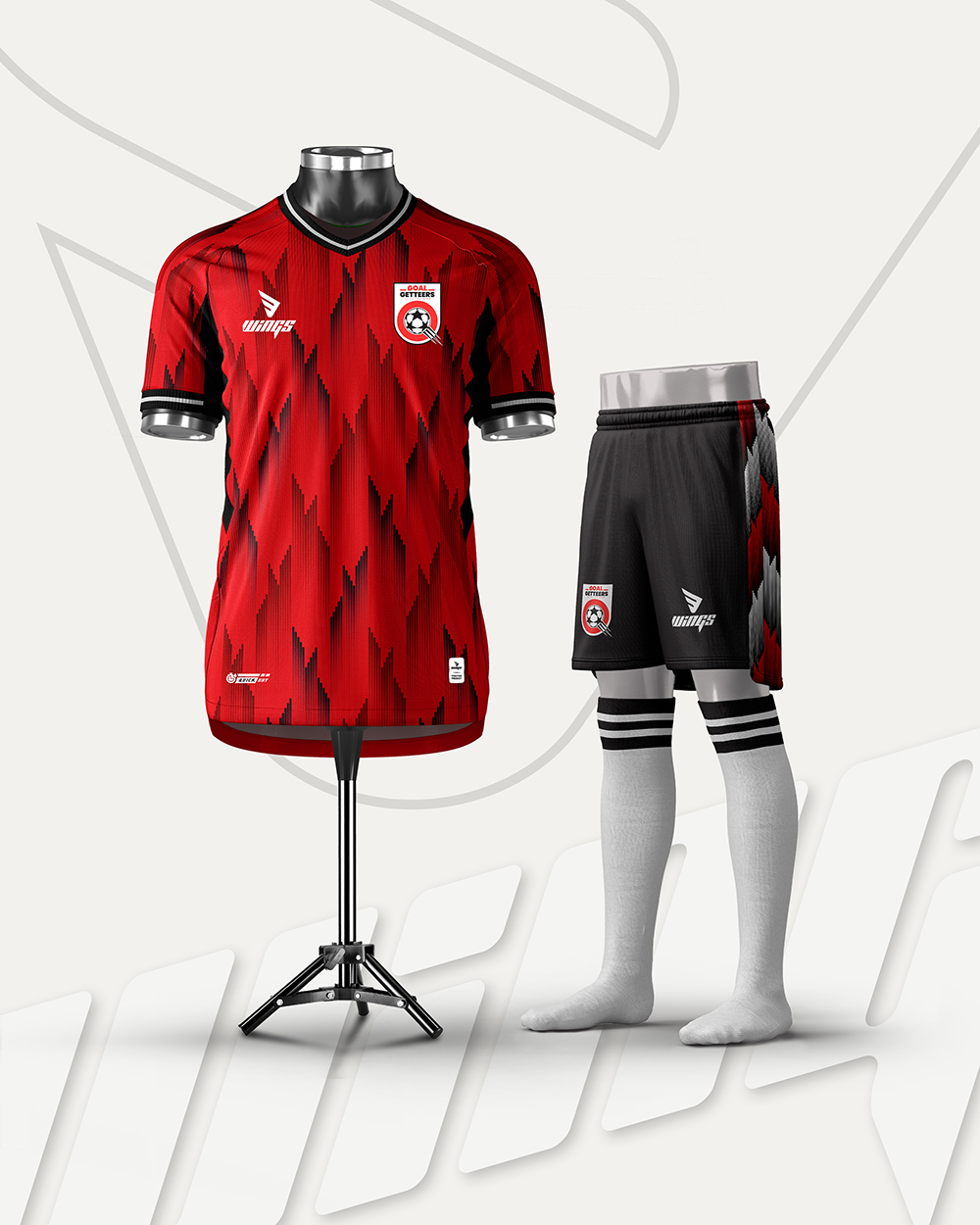 Away Jersey Design and Manufacturing for GOAL GETTERS Football Academy, USA