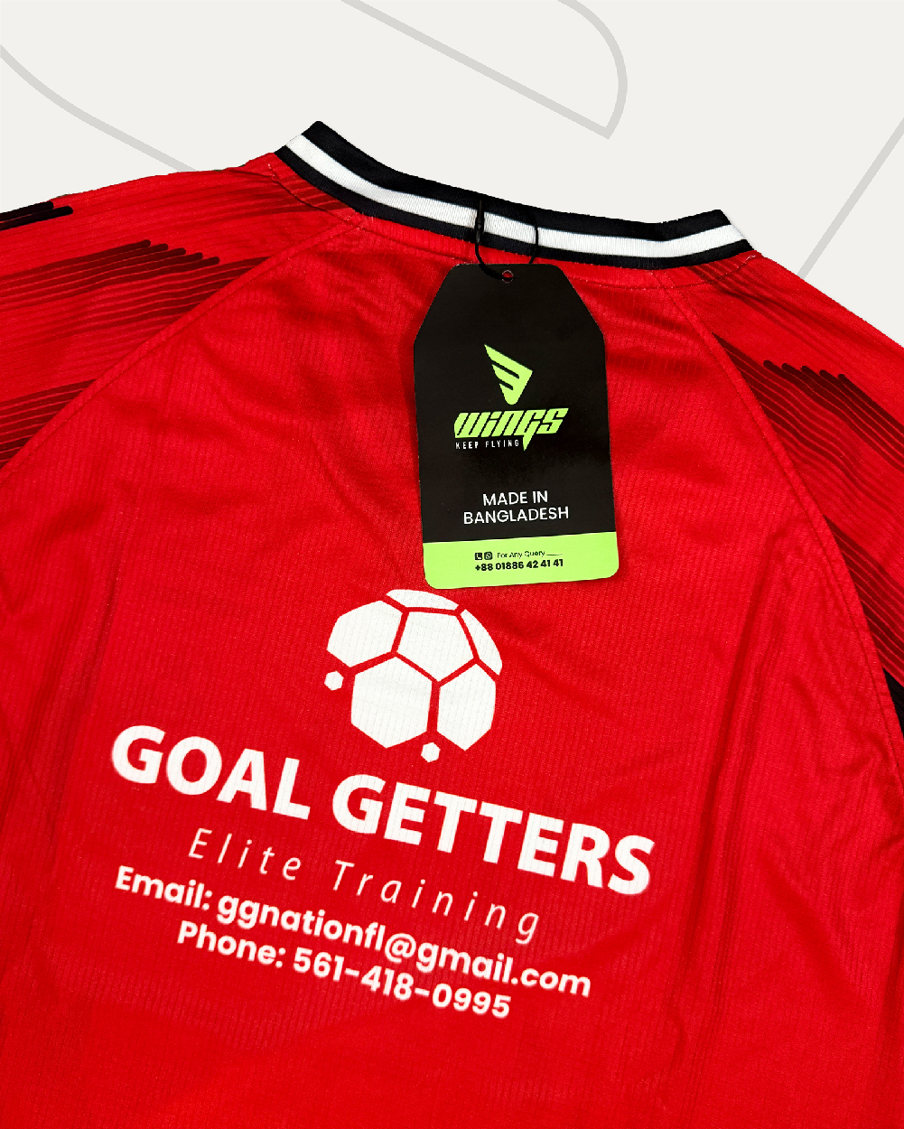 Away Jersey Design and Manufacturing for GOAL GETTERS Football Academy, USA Gallery Image 5