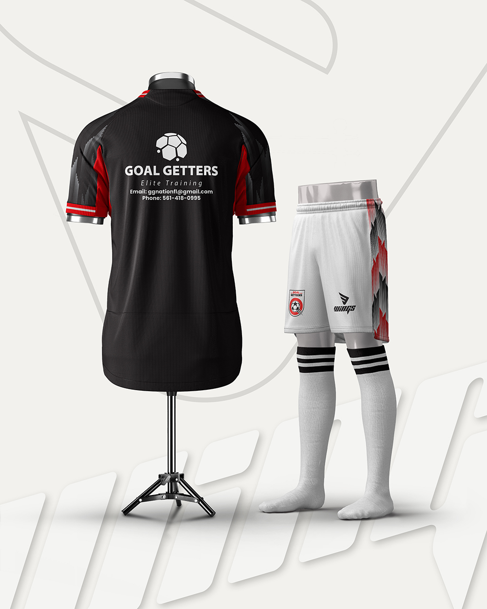 Home Jersey Design and Manufacturing for GOAL GETTERS Football Academy, USA Gallery Image 1