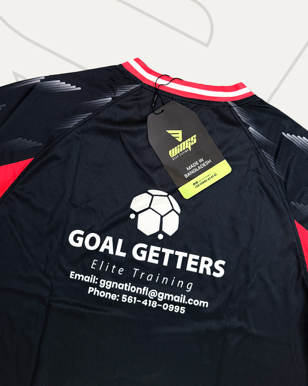 Home Jersey Design and Manufacturing for GOAL GETTERS Football Academy, USA Gallery Image 5