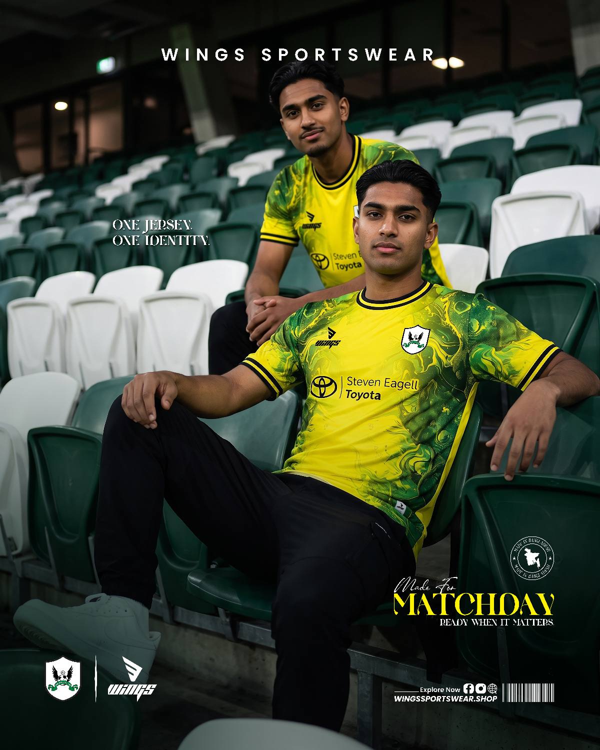 Jersey design and Manufacturing for Elmhurst FC, UK 2026 Gallery Image 1