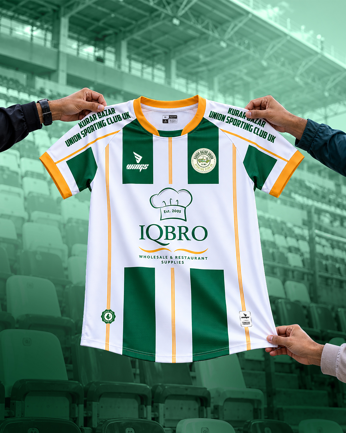 Jersey design and Manufacturing for Kurarbazar Union SC, UK Gallery Image 1