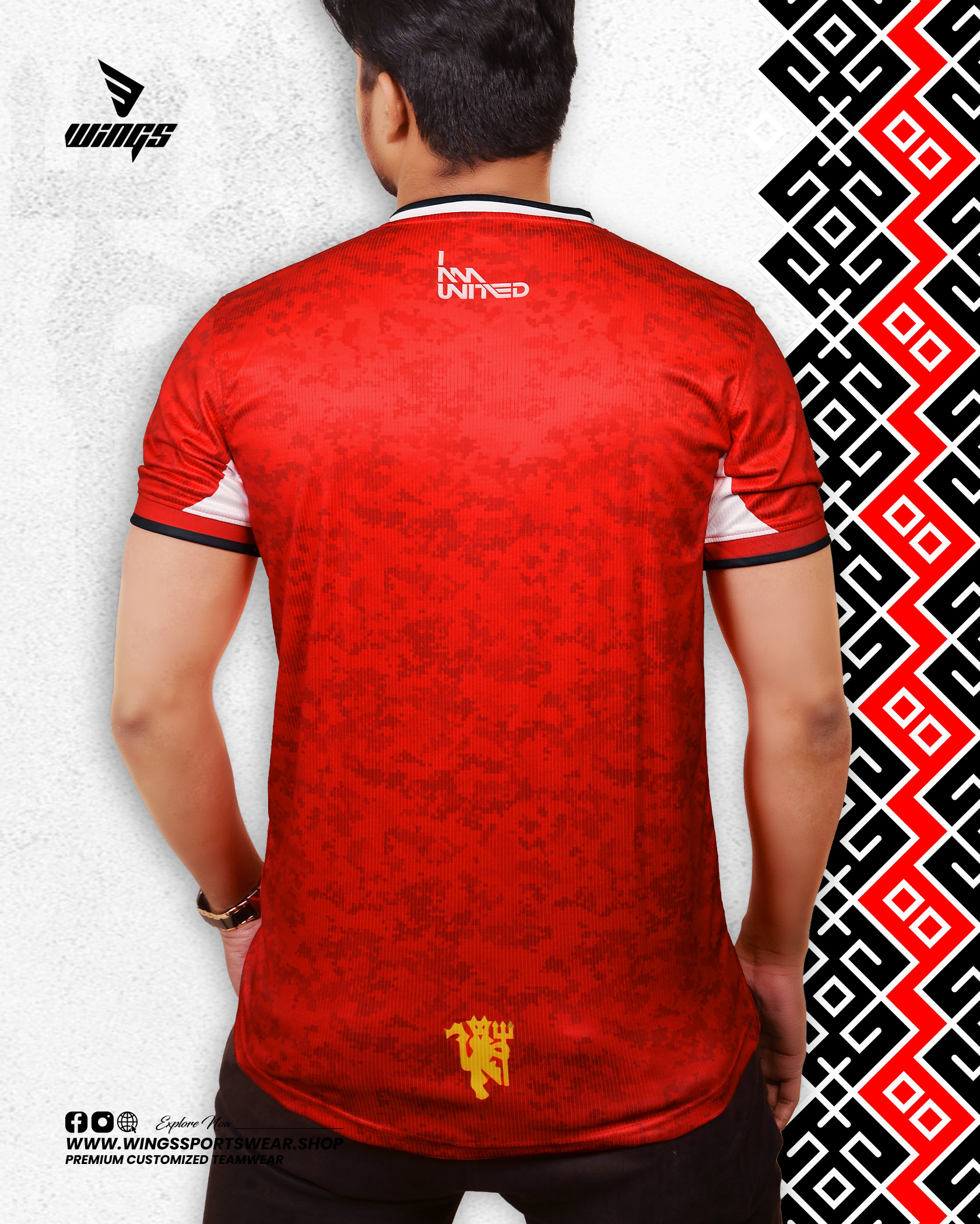 GLORY GLORY MAN UNITED!!
MANCHESTER UNITED  CONCEPT FANS JERSEY-4