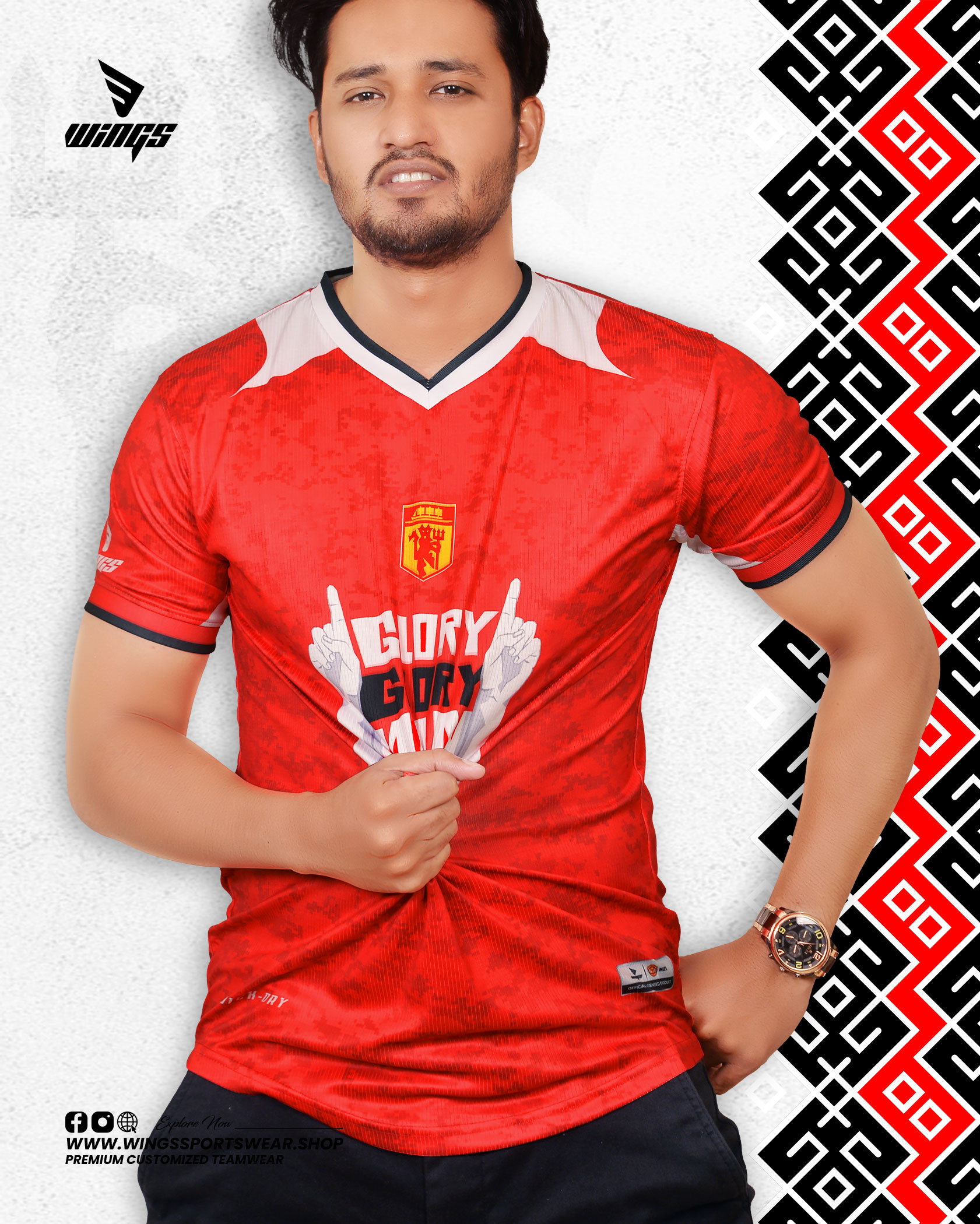 GLORY GLORY MAN UNITED!!
MANCHESTER UNITED  CONCEPT FANS JERSEY-5