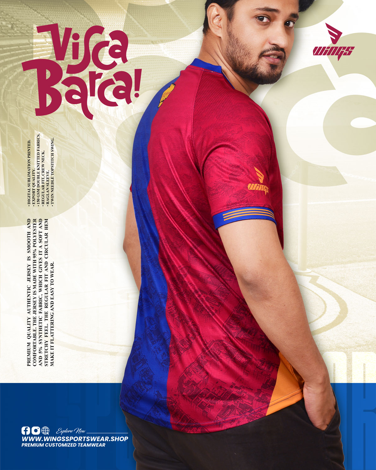 VISCA BARÇA!!
FC BARCELONA CONCEPT FANS JERSEY-6