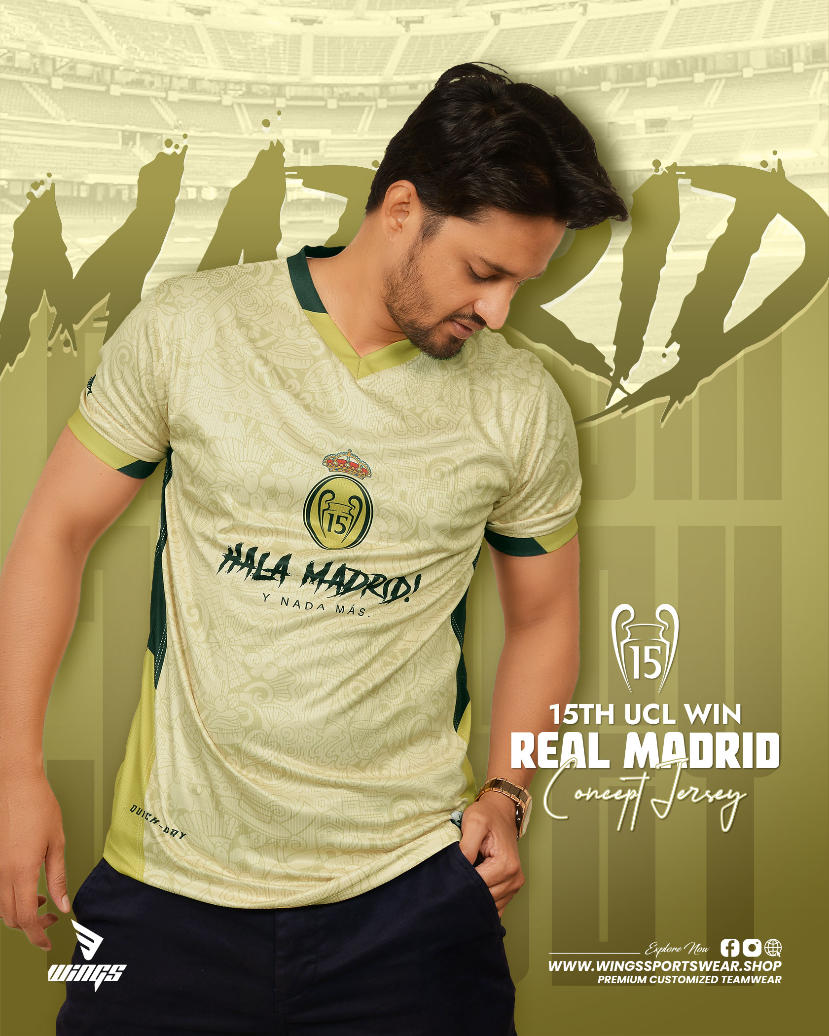 HALA MADRID!!
REAL MADRID CF CONCEPT FANS JERSEY-5