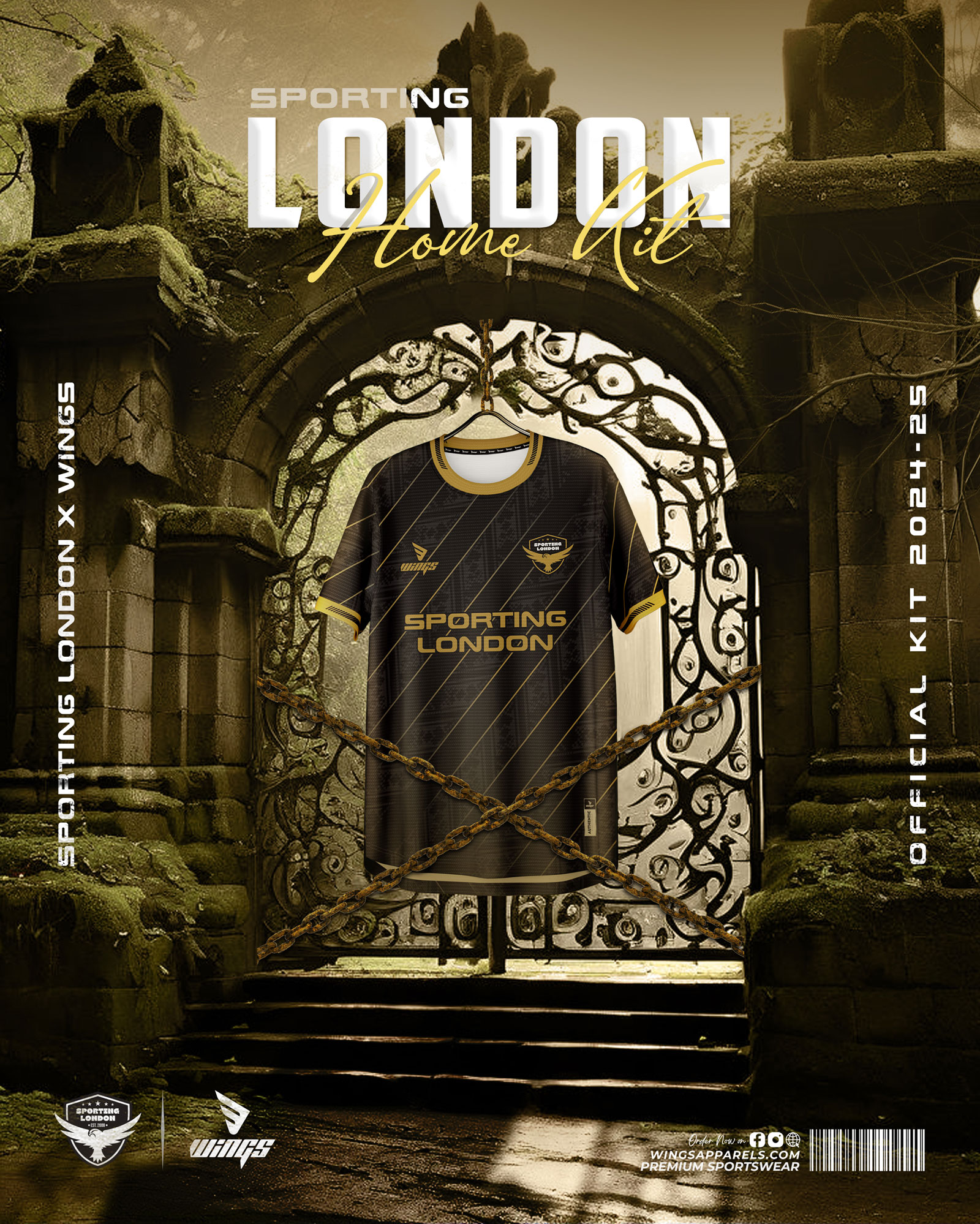 HOME KIT-2024-25!! SPORTING LONDON FC, UK