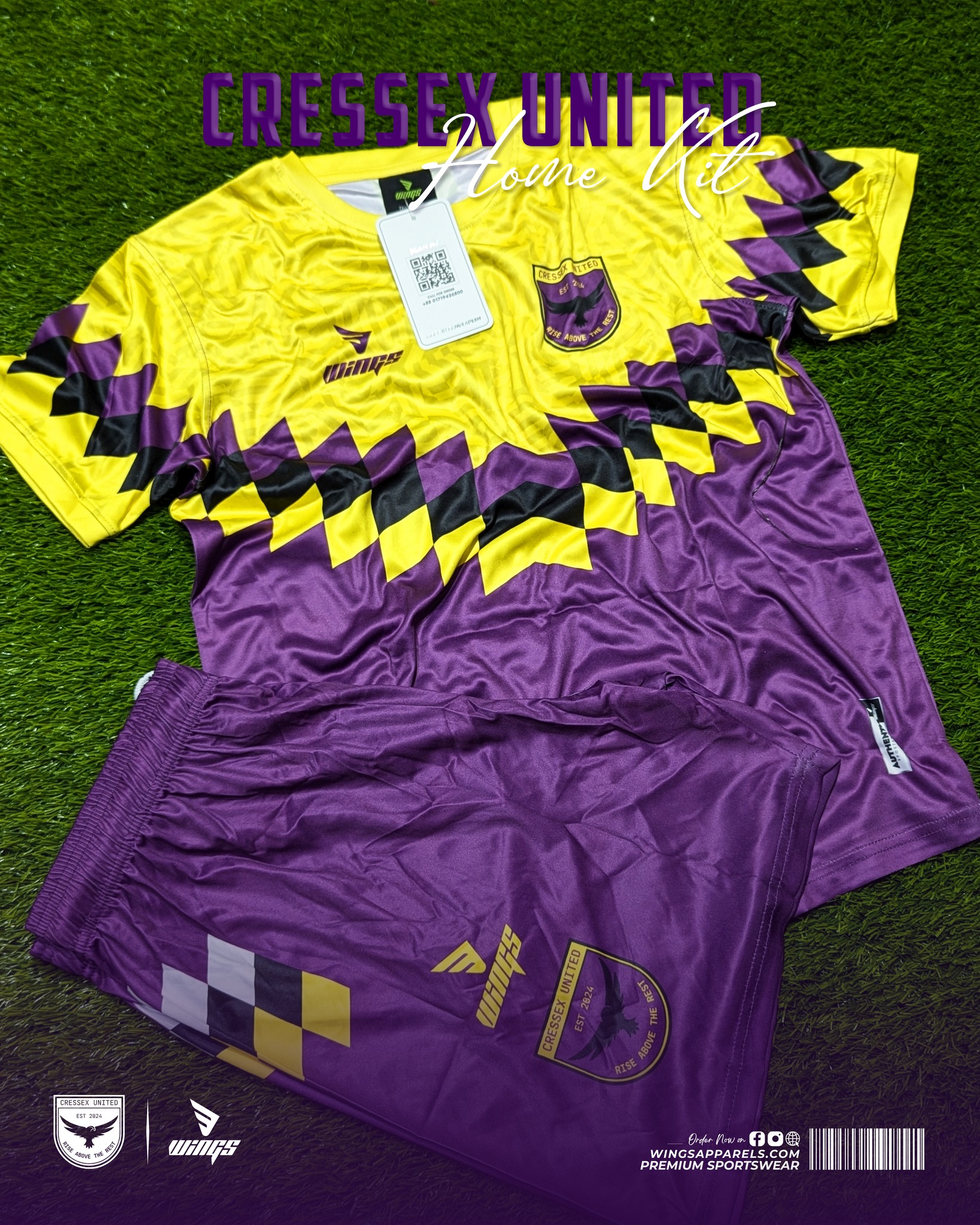 HOME KIT 2024-25!! CRESSEX UNITED FC, UK Gallery Image 1