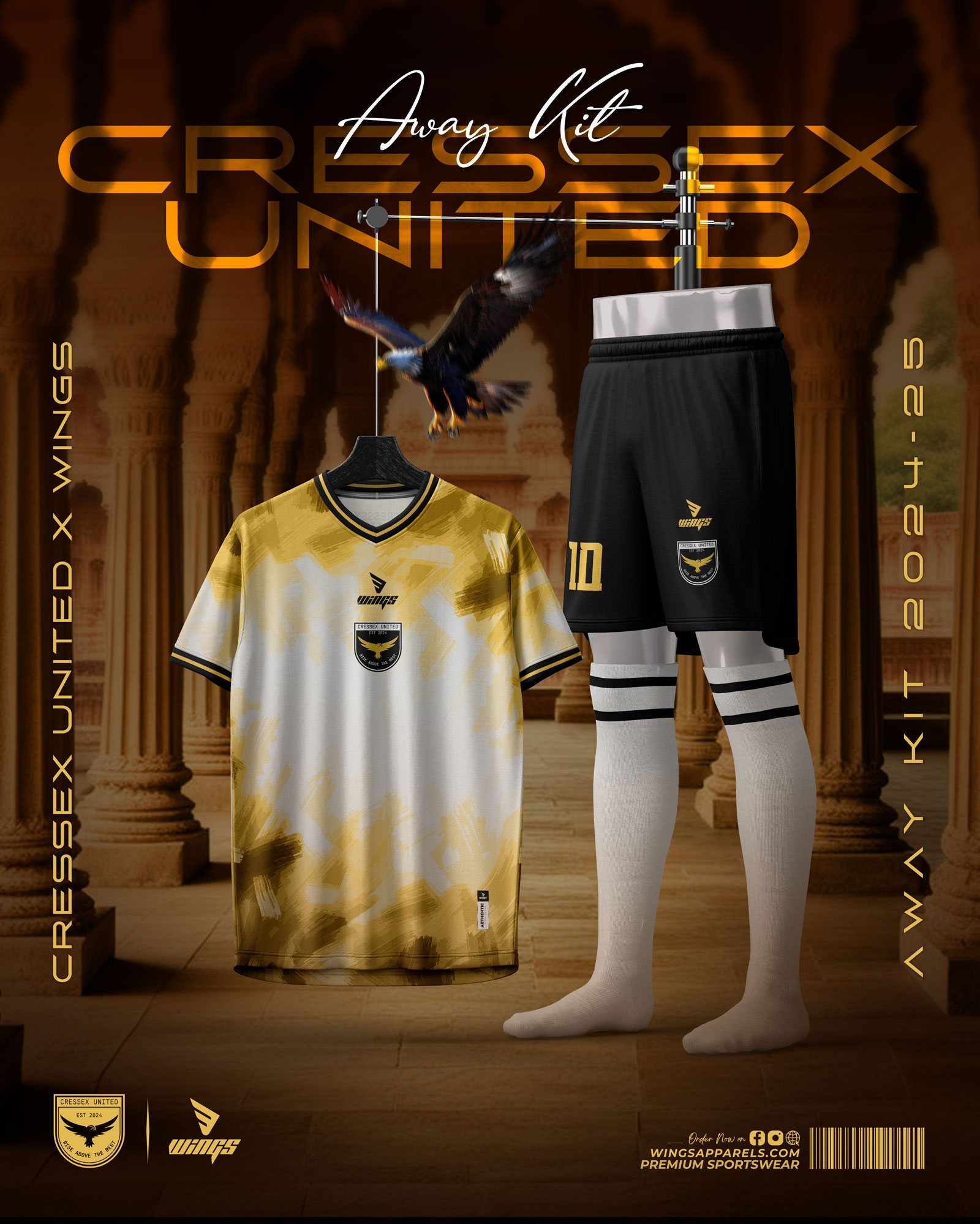 AWAY KIT 2024-25!! CRESSEX UNITED FC, UK